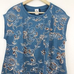 Anthropologie Tops - Anthro | Akemi + Kin Boxy Embroidered Top Anthropologie Tops - Anthro | Akemi + Kin Boxy Embroidered Top